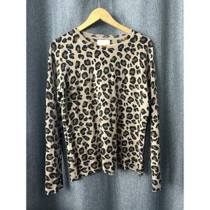 Cynthia Rowley Women’s Size L Animal Print Cashmere sweater Mobwife